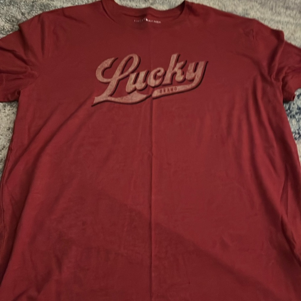 Lucky Brand Men’s medium Red shirt